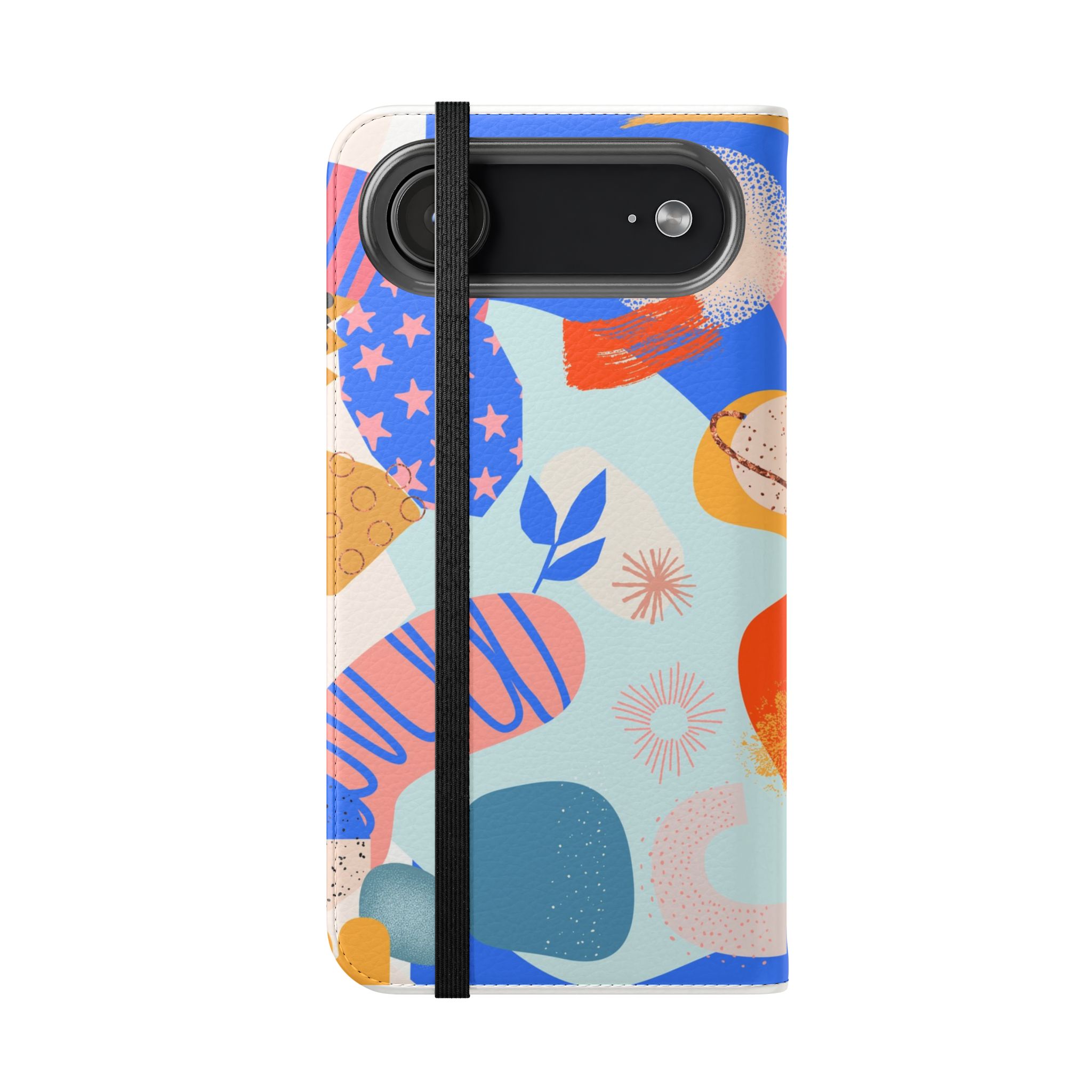 Abstract Colorful Collage Flip Phone Case