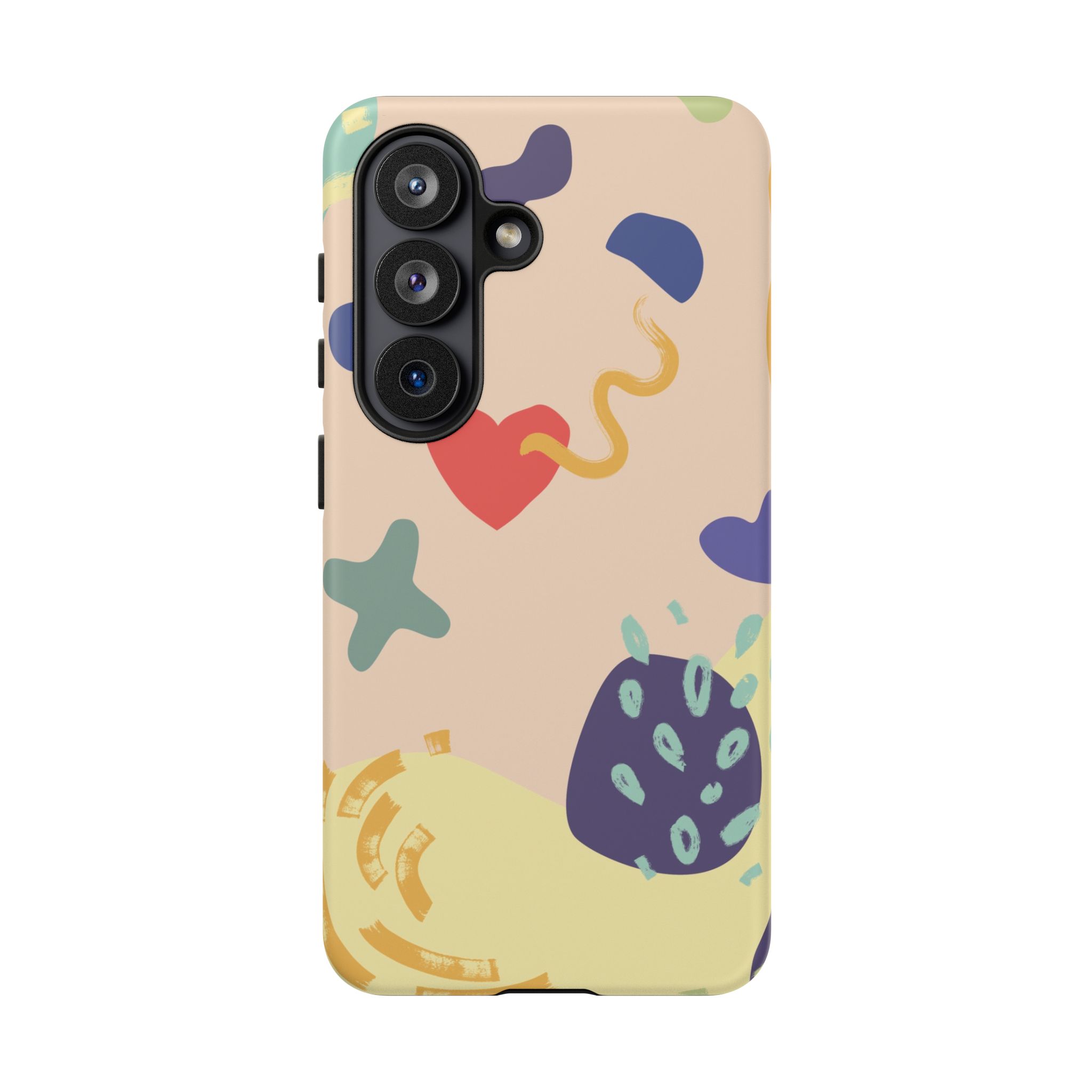 Abstract Heart & Shapes Phone Case