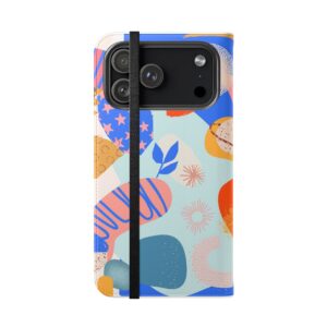 Abstract Colorful Collage Flip Phone Case
