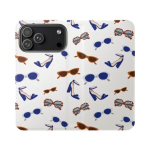 Sunglasses & Heels Pattern Flip Phone Case