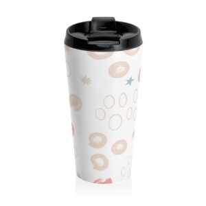 Abstract Pastel Doodle Stainless Steel Travel Mug