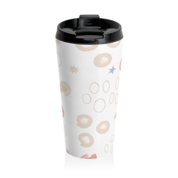 Abstract Pastel Doodle Stainless Steel Travel Mug