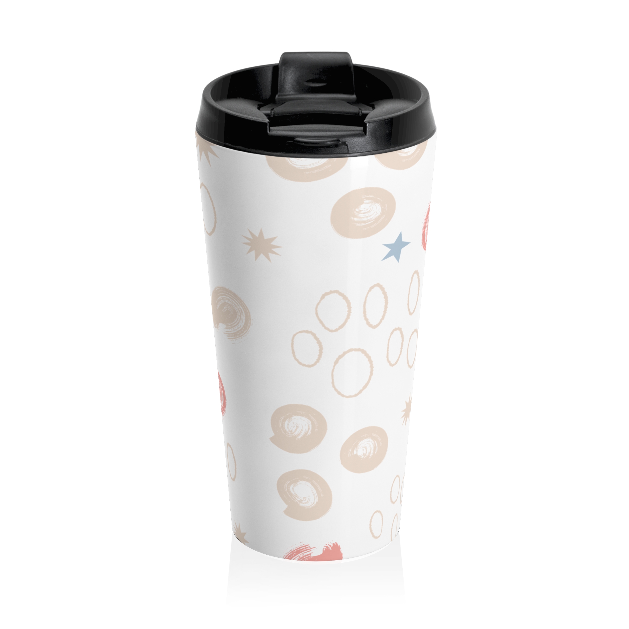 Abstract Pastel Doodle Stainless Steel Travel Mug