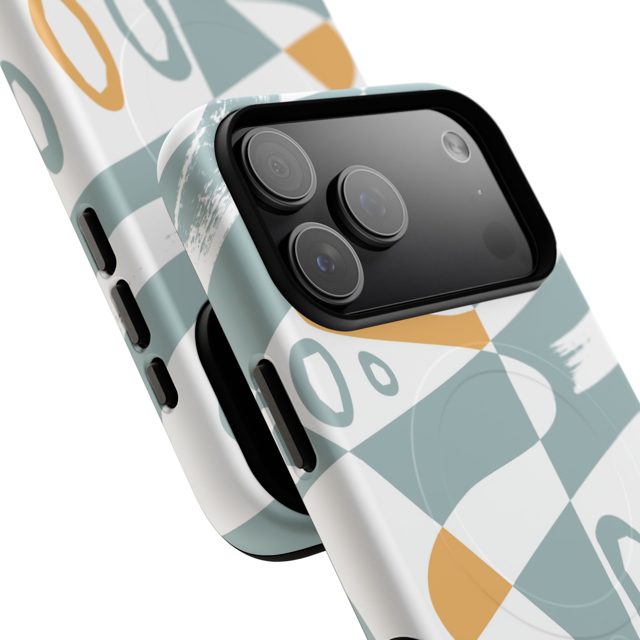 Abstract Retro Swirl Design Magnetic Phone Case