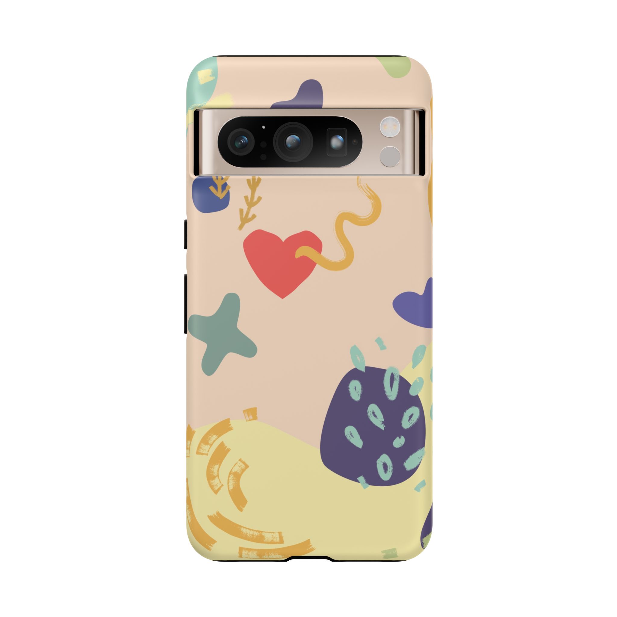 Abstract Heart & Shapes Phone Case