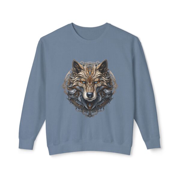 Tribal Wolf Head Crewneck Sweatshirt