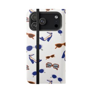 Sunglasses & Heels Pattern Flip Phone Case