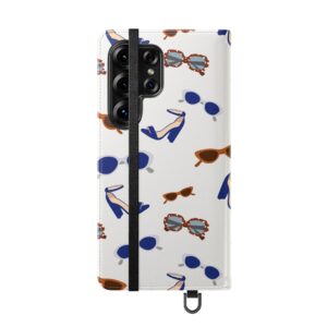 Sunglasses & Heels Pattern Flip Phone Case