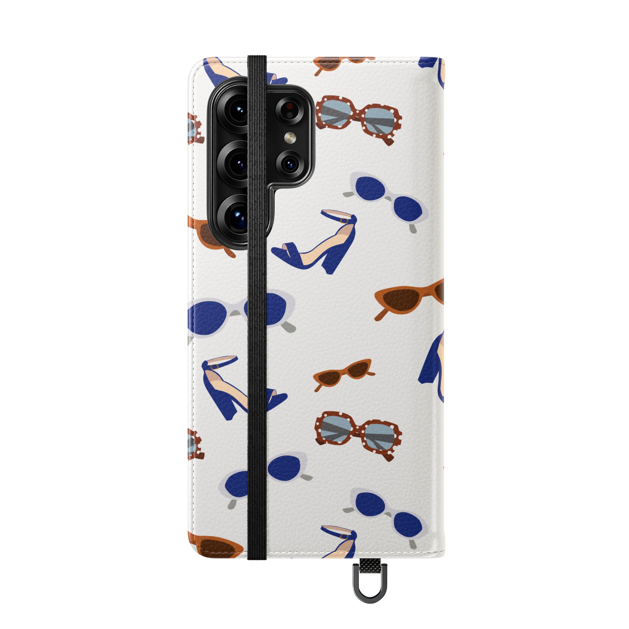 Sunglasses & Heels Pattern Flip Phone Case