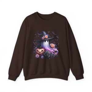 Cute Witch Hat, Pumpkin & Bats Sweatshirt