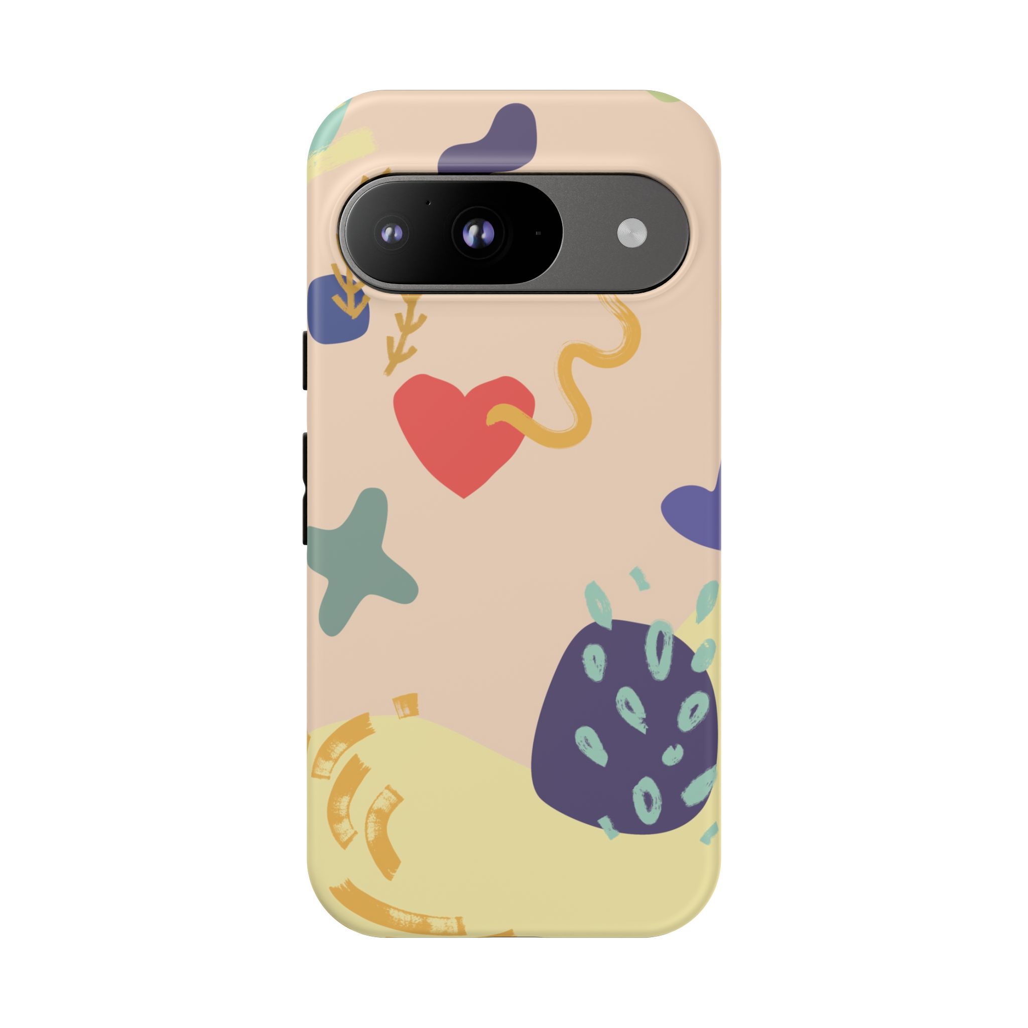Abstract Heart & Shapes Phone Case