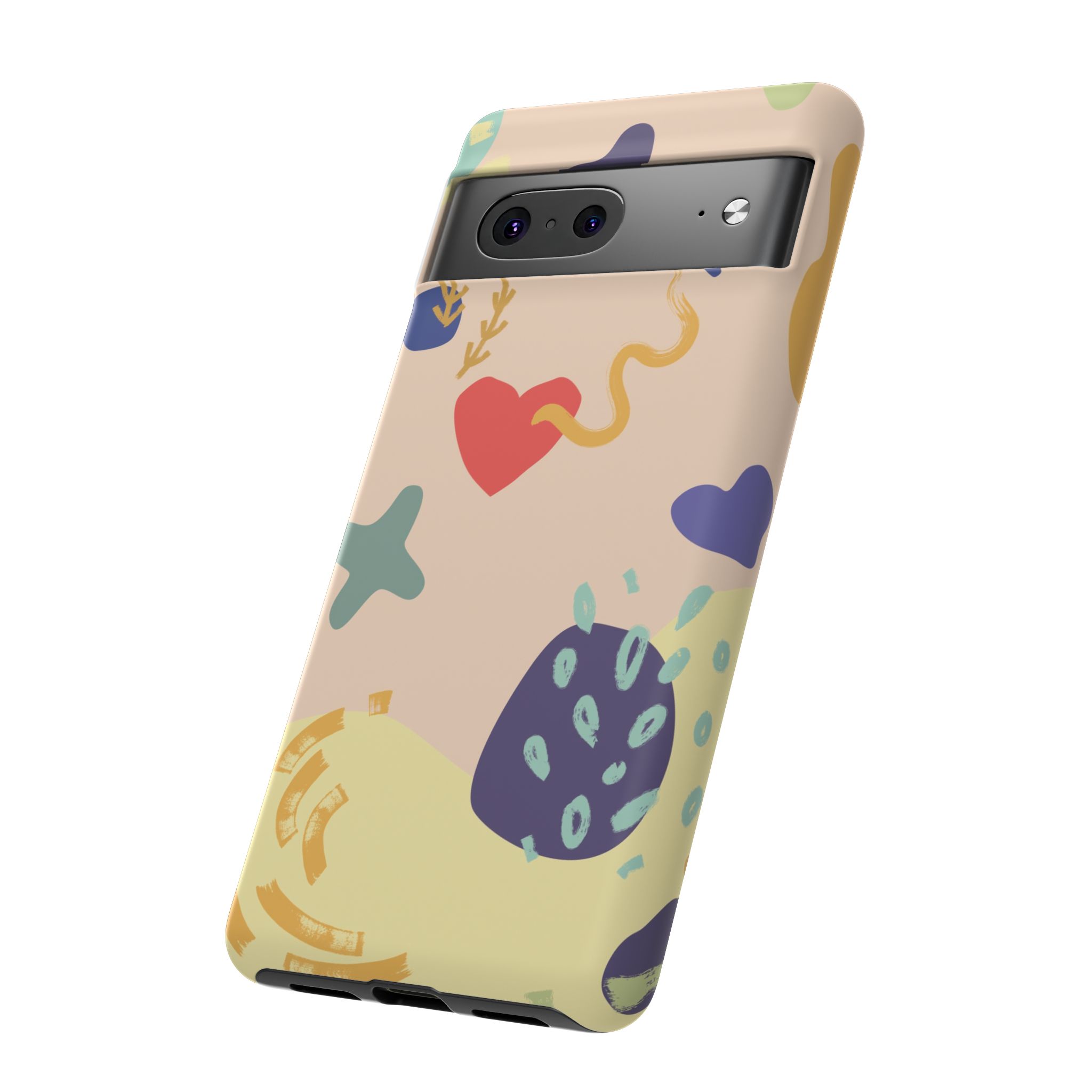 Abstract Heart & Shapes Phone Case