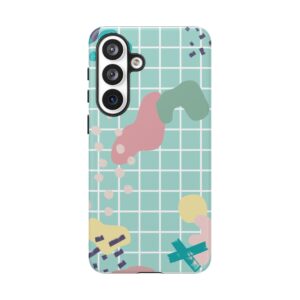Pastel Abstract Grid Tough Phone Case