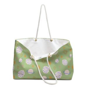 Green Planet Print Weekender Travel Bag