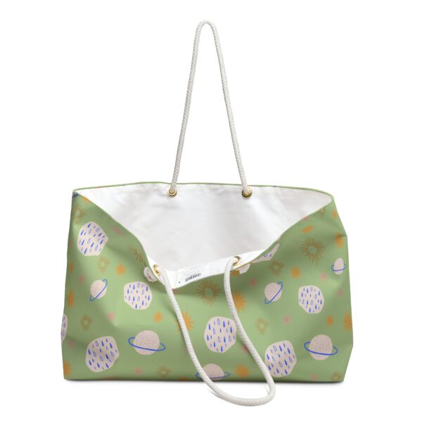 Green Planet Print Weekender Travel Bag