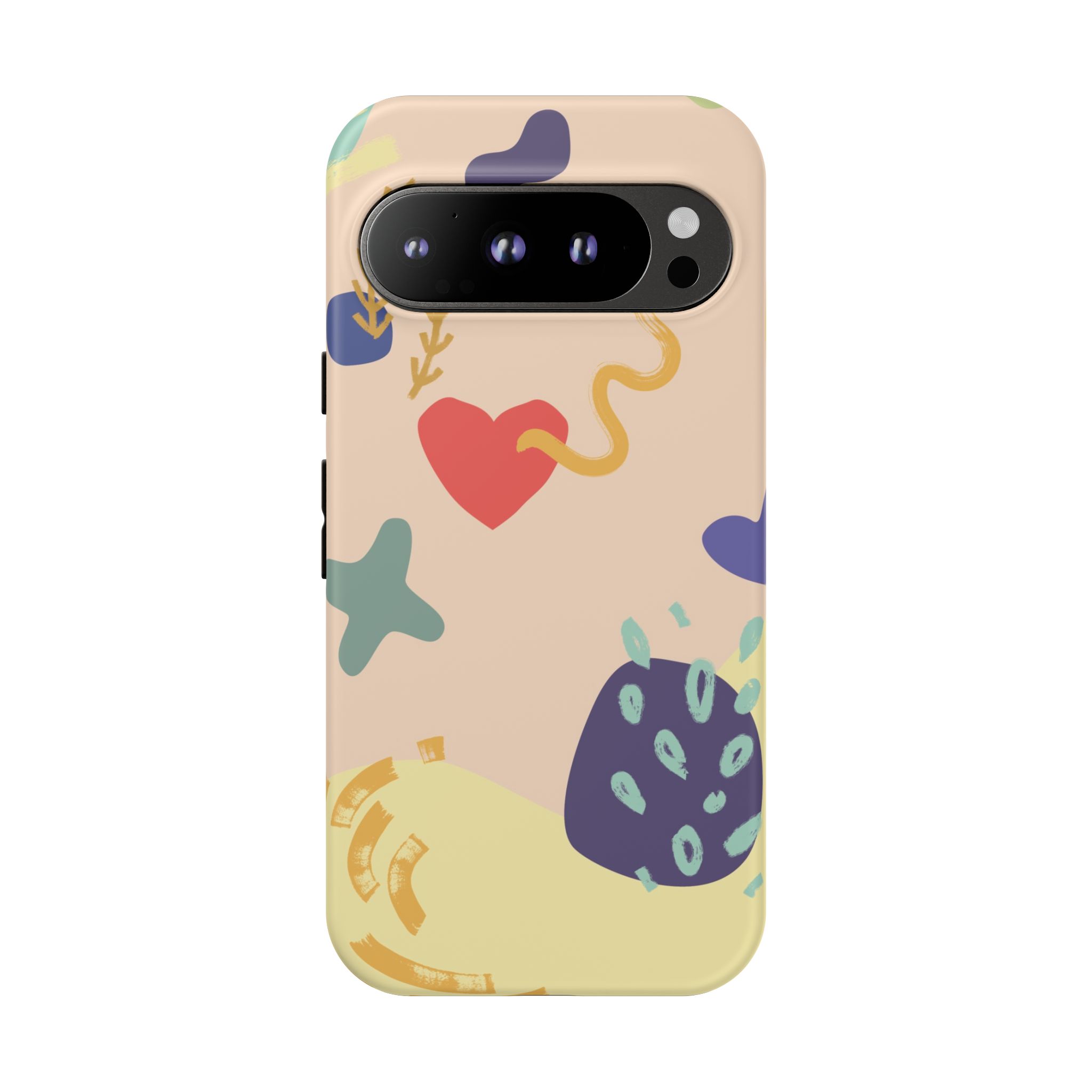 Abstract Heart & Shapes Phone Case