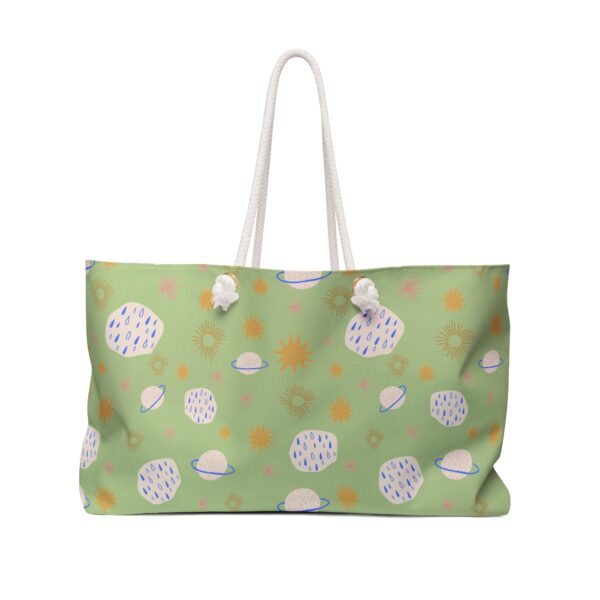 Green Planet Print Weekender Travel Bag