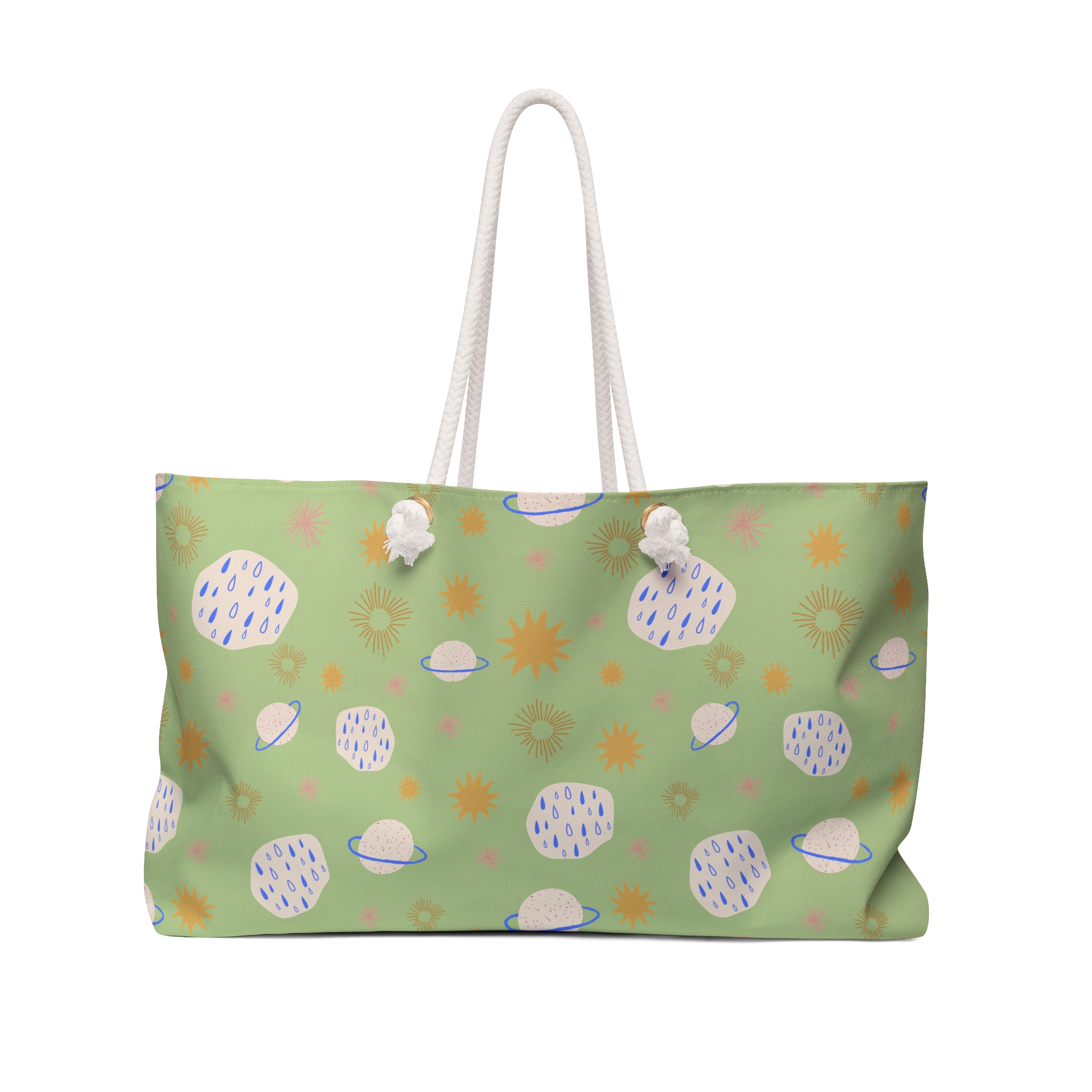 Green Planet Print Weekender Travel Bag Green Planet Print Weekender Travel Bag