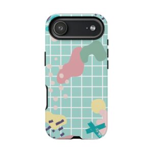Pastel Abstract Grid Tough Phone Case