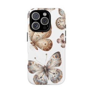 Butterfly Floral Tough Magnetic iPhone Case