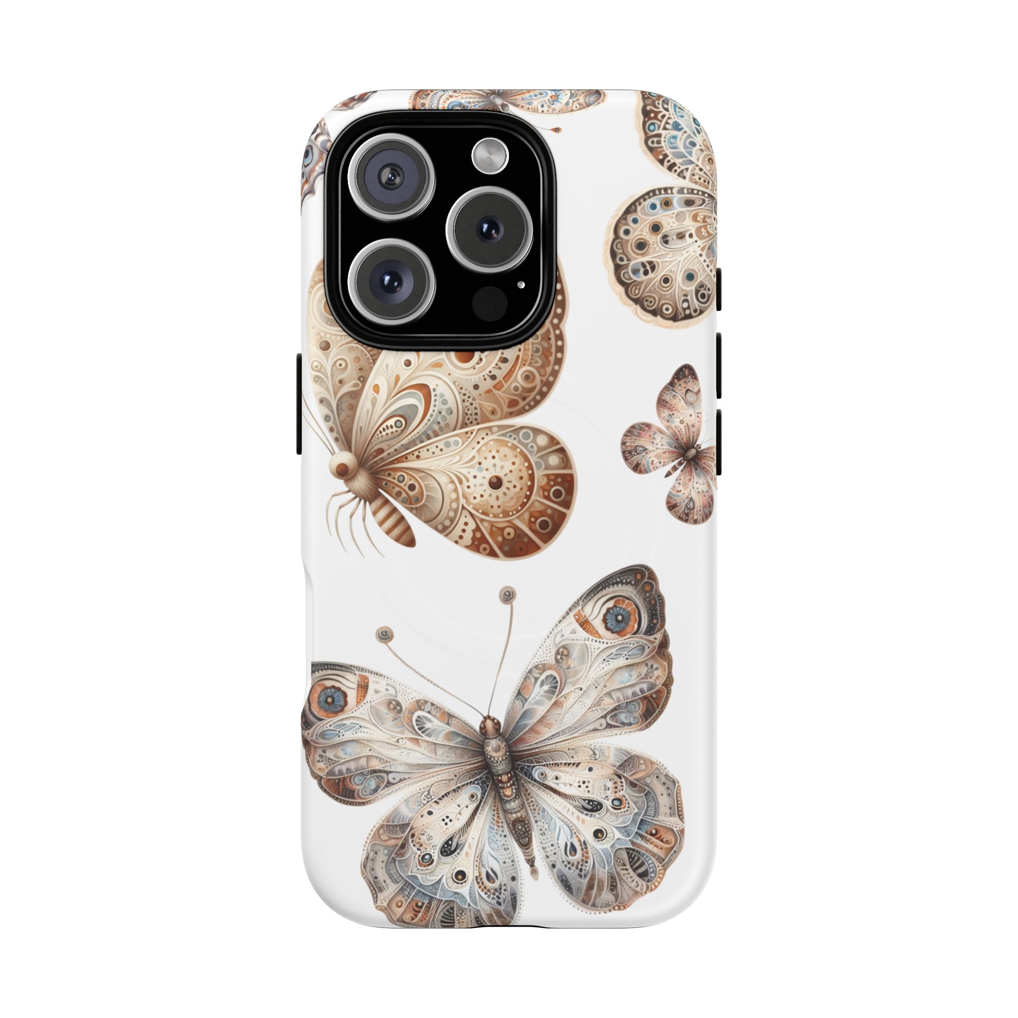 Butterfly Floral Tough Magnetic iPhone Case