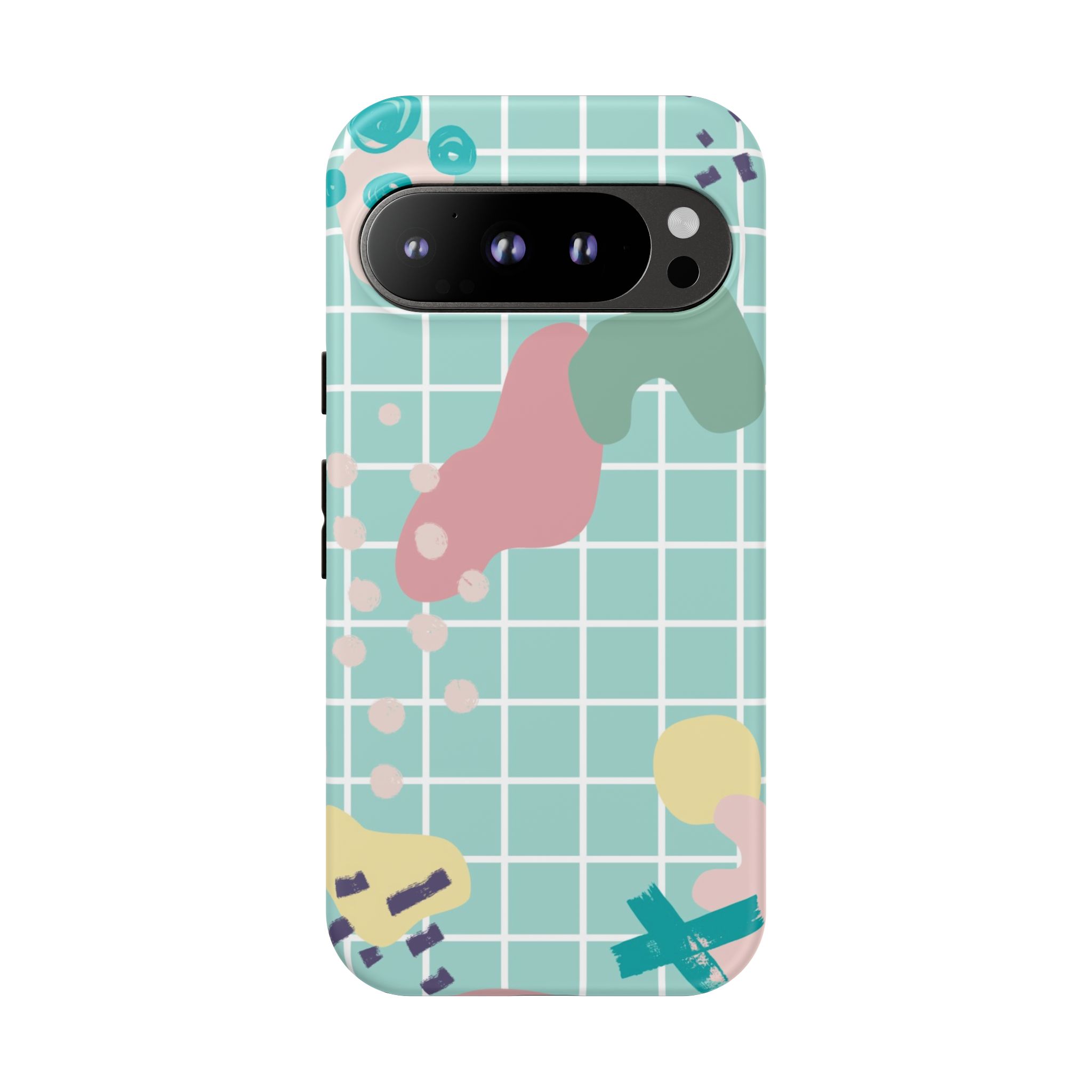 Pastel Abstract Grid Tough Phone Case