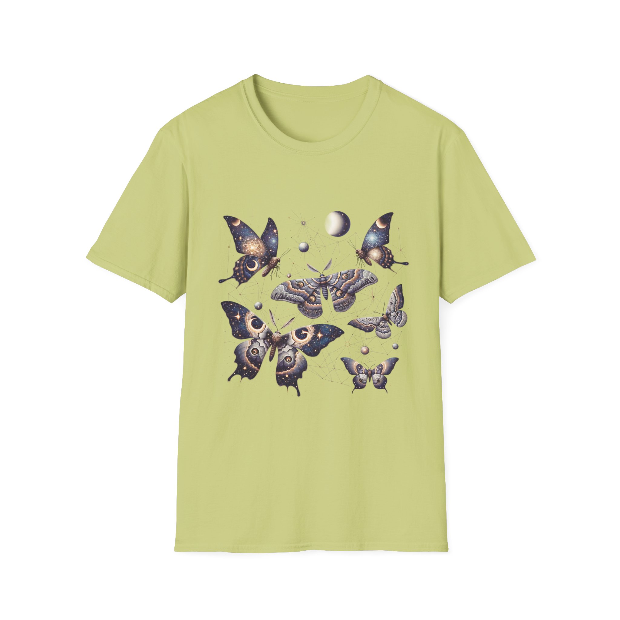 Celestial Moths Moon Phase T-Shirt