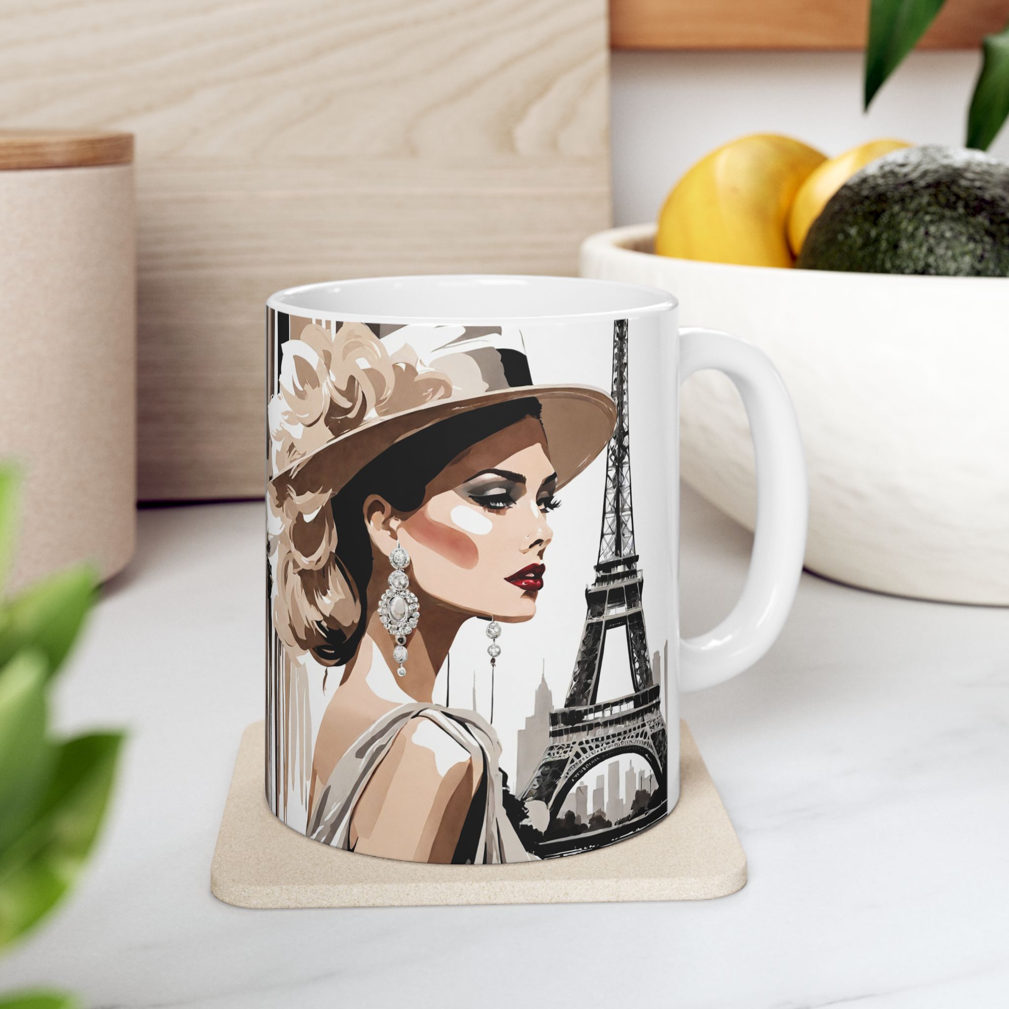Vintage Eiffel Tower Coffee Cup (11oz & 15oz)