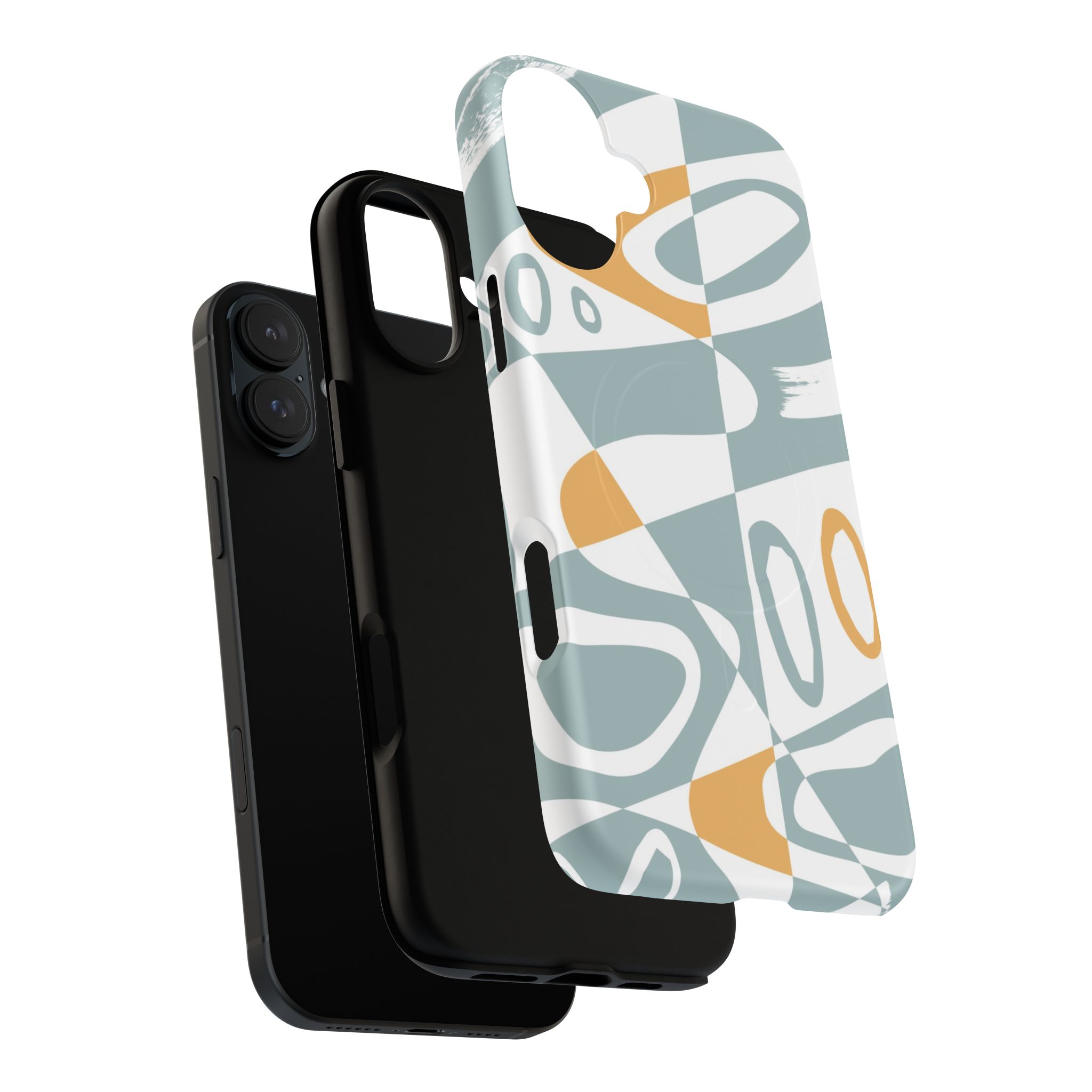 Abstract Retro Swirl Design Magnetic Phone Case