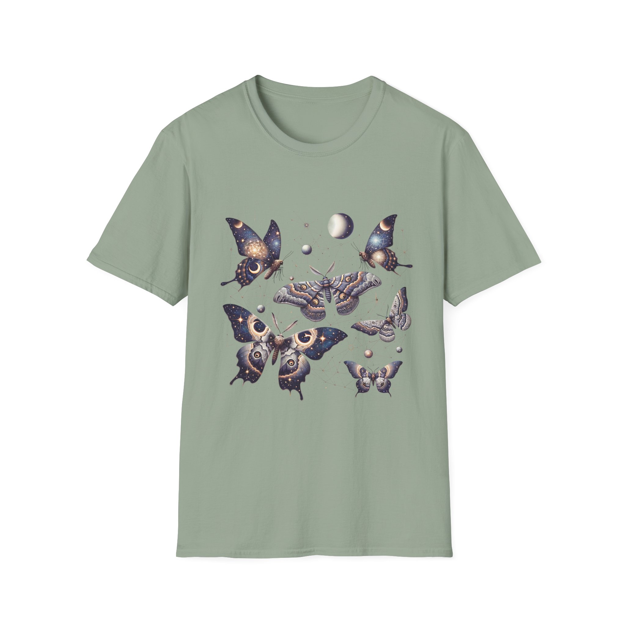 Celestial Moths Moon Phase T-Shirt
