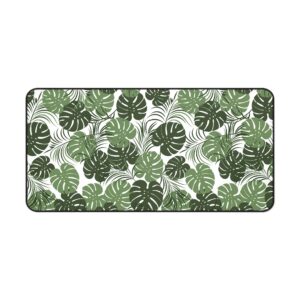 Tropical Monstera Office Desk Mat