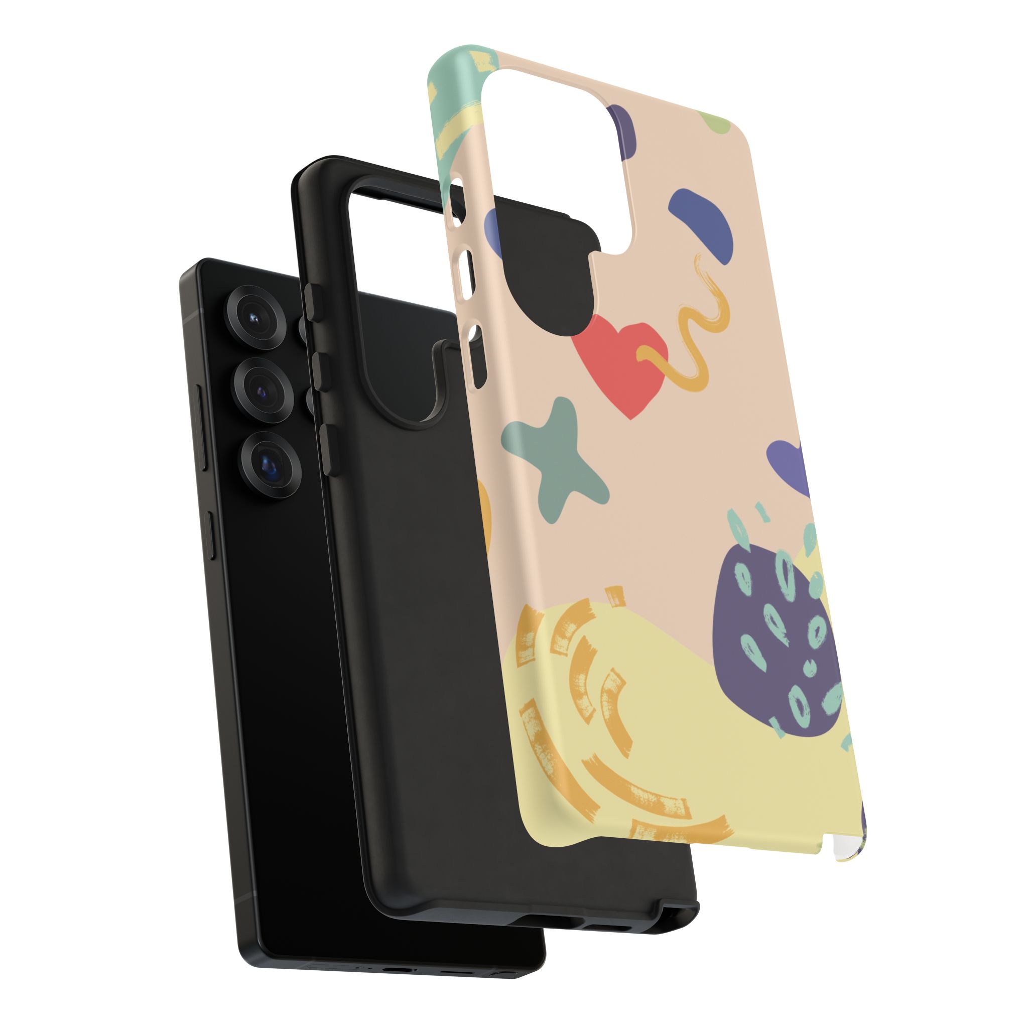 Abstract Heart & Shapes Phone Case
