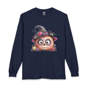 Halloween Pumpkin Witch Long Sleeve Tee
