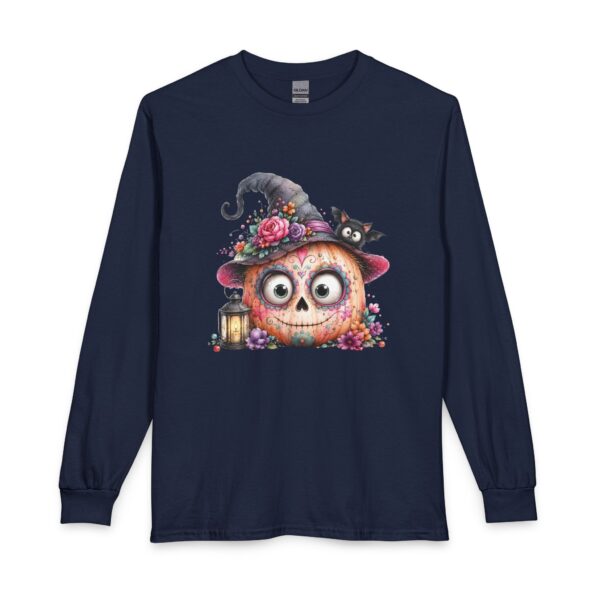 Halloween Pumpkin Witch Long Sleeve Tee