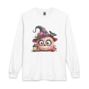 Halloween Pumpkin Witch Long Sleeve Tee