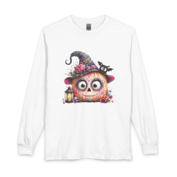 Halloween Pumpkin Witch Long Sleeve Tee
