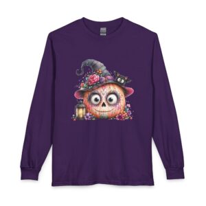 Halloween Pumpkin Witch Long Sleeve Tee