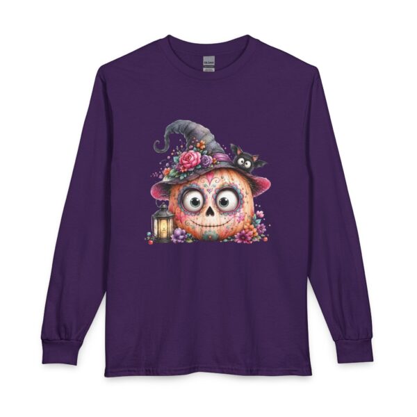 Halloween Pumpkin Witch Long Sleeve Tee