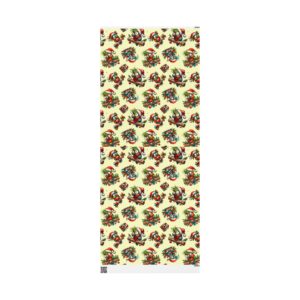 Whimsical Christmas Parrot Wrapping Paper