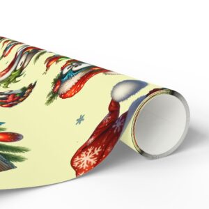 Whimsical Christmas Parrot Wrapping Paper