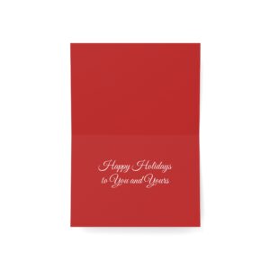 Christmas Reindeer Sleigh Greeting Card