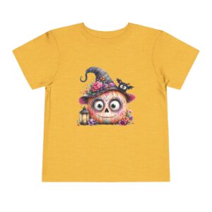 Cute Halloween Pumpkin Witch Toddler Tee - Image 9