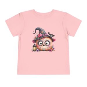 Cute Halloween Pumpkin Witch Toddler Tee - Image 2