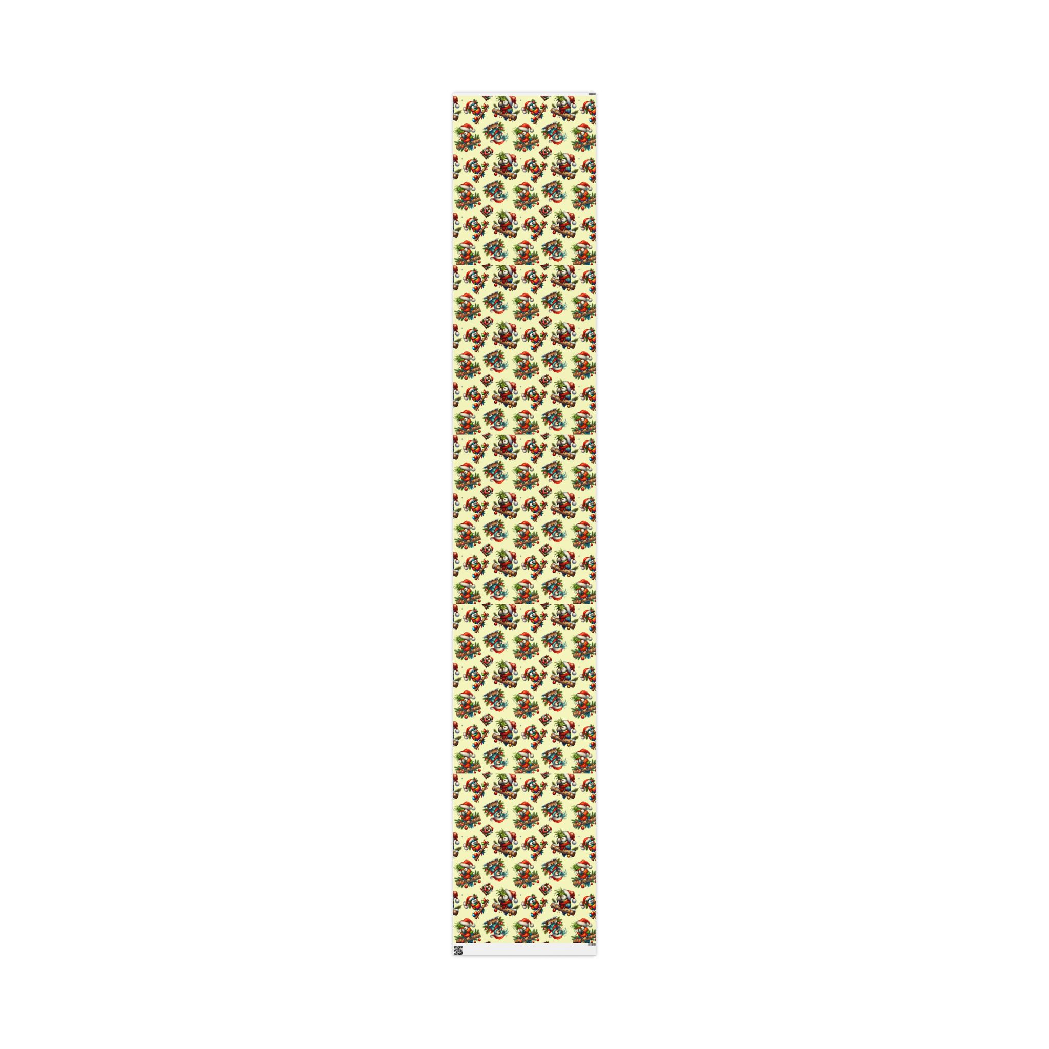 Whimsical Christmas Parrot Wrapping Paper