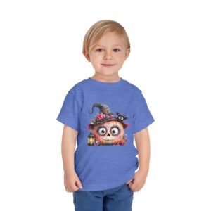 Cute Halloween Pumpkin Witch Toddler Tee - Image 5