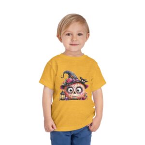 Cute Halloween Pumpkin Witch Toddler Tee - Image 10