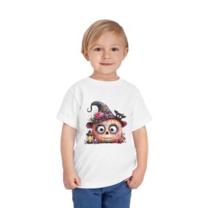Cute Halloween Pumpkin Witch Toddler Tee - Image 7